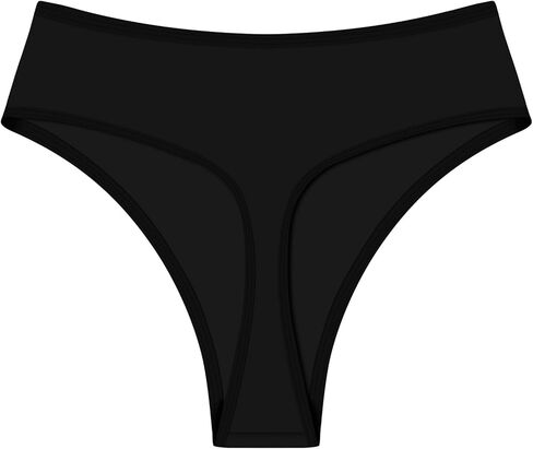 Womens High Waisted Thong Bikini Bottoms Swimsuit Bottoms High Cut Rave Bottoms in Kuwait