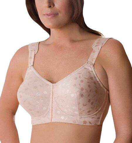 Elila Women's Plus Size Jacquard Front-Close Wireless Bra in Kuwait