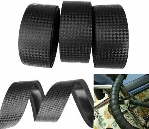 2Pcs Bike Bar Straps, Mountain Bike Snakeskin Bar Straps, Cycling Carbon Fiber Bar Strap Gear for Road Bikes Or Any Sport Bike with Drop Bars in Saudi Arabia