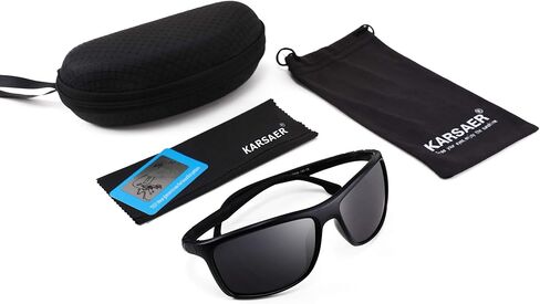 نظارات شمسية رياضية مستقطبة مربعة من Karsaer للرجال لممارسة رياضة الغولف وركوب الدراجات والمشي لمسافات طويلة وصيد الأسماك in Kuwait