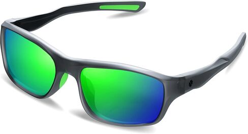 Polarized Sports Sunglasses for Men Women Fishing Running Cycling Baseball Hunting Driving, Floating Strap UV400 Lenses in Saudi Arabia
