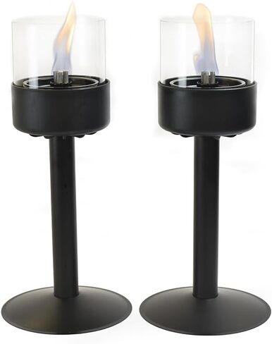LOVINFLAME Candle Stand for Passion Candles, Metal Candlesticks, Set of 2, Black Candle Stands for Indoor & Outdoor Decorations in Saudi Arabia