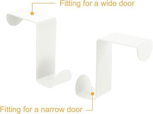 uxcell Over The Door Hooks,8pcs - Stainless Steel Door Hangers Hooks, S-Shaped Double Hooks for Hanging Clothes, Hats, Towels (Black) in Saudi Arabia