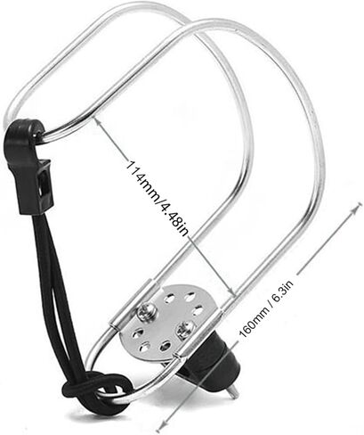 حامل تخزين حلقة حلقة الحياة للقارب، 4.5 بوصة من الفولاذ المقاوم للصدأ الصلب، حامل حلقة عوامة الحياة زاوية قابلة للتعديل، حامل على شكل حلقة الحياة لسفينة القوارب البحرية in Kuwait