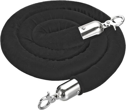 YOKIVE Pink Velvet Stanchion Rope Crowd Control Barrier Rope, Manage The Crowd, Great for Hotels, Theaters, Ticket Offices (Golden, 8 Feet) in Saudi Arabia