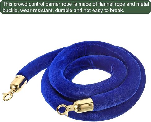 YOKIVE Pink Velvet Stanchion Rope Crowd Control Barrier Rope, Manage The Crowd, Great for Hotels, Theaters, Ticket Offices (Golden, 8 Feet) in Saudi Arabia