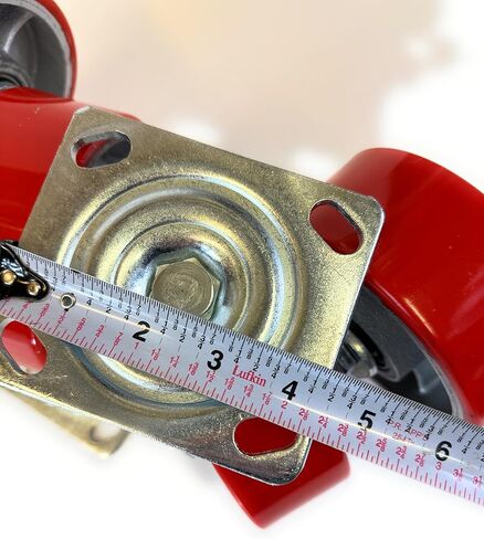 عجلات دوارة شديدة التحمل مقاس 5 × 2 مزودة بمداس من البوليستر، مجموعة مكونة من 4 عجلات دوارة in Kuwait