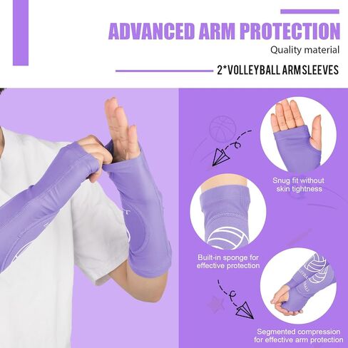 Shappy 2 Pcs Volleyball Arm Sleeves Forearm Sleeves Volleyball Arm Pads for Boys Girls Teen Youth Wrist Guard in Saudi Arabia