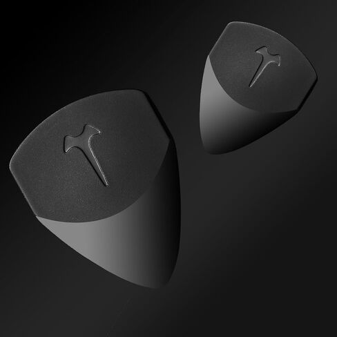 Guitar Picks: 2 Pack 0.38 mm Thin Black Guitar Picks for Bass Electric Acoustic Guitars Ukulele in Saudi Arabia