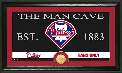 Highlandmint PHOTO7810K فيلادلفيا فيليز الرجل الكهف البرونزية صورة بانورامية النعناع in Kuwait