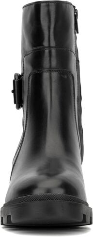 حذاء طويل من شركة Vintage Foundry Co. حذاء Guilia نسائي، نعل عروة، مقدمة دائرية، سحاب جانبي، نعل خارجي مطاطي in Kuwait