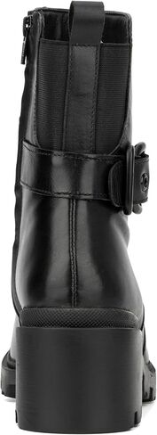 حذاء طويل من شركة Vintage Foundry Co. حذاء Guilia نسائي، نعل عروة، مقدمة دائرية، سحاب جانبي، نعل خارجي مطاطي in Kuwait