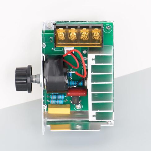 منظم جهد تيار متردد 4000 وات 220 فولت PWM، تنظيم تيار متردد 10-220 فولت، وحدة تحكم سرعة محرك SCR، منظم جهد إلكتروني، Ldeal للتطبيقات التي تتطلب محرك جهد منخفض in Kuwait