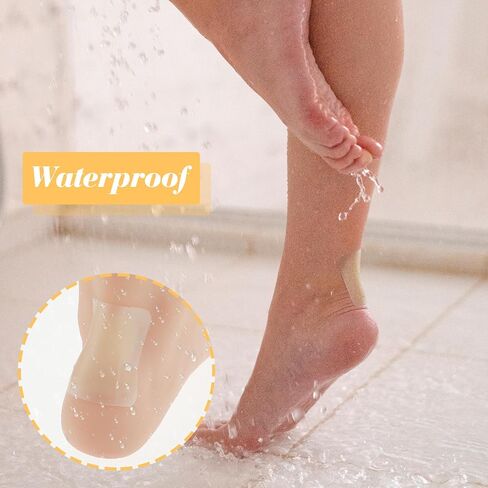 Sibba Heel Pads 10 Pcs Blister Cushions Waterproof Bunions Patch Self Sticky Patch Hydrocolloid Bandages Portable Bandage Pad Fit Foot Care, Toe, Grind Feet, Travel, Sport in Saudi Arabia