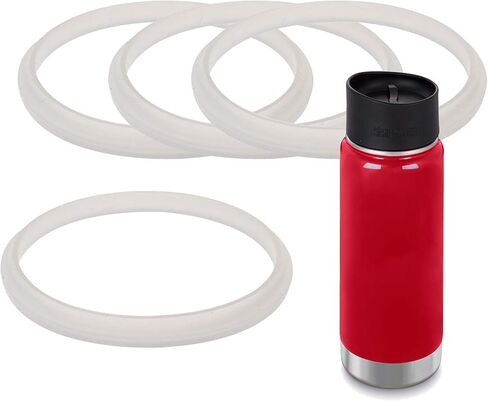 IMPRESA [4 Pack] Wide Cap Gasket For Klean Kanteen Cafe Cap - No BPA, Phthalate or Latex O'Rings/Seals - Maintenance Kit in Saudi Arabia