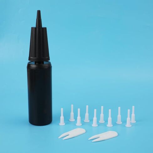Exercise Ball Pump Kits, Hand Air Pump for Inflatables Ball with 10pcs Short Plugs & 2pcs Plug Pullers Yoga Ball Inflator Pump Accessories in Saudi Arabia