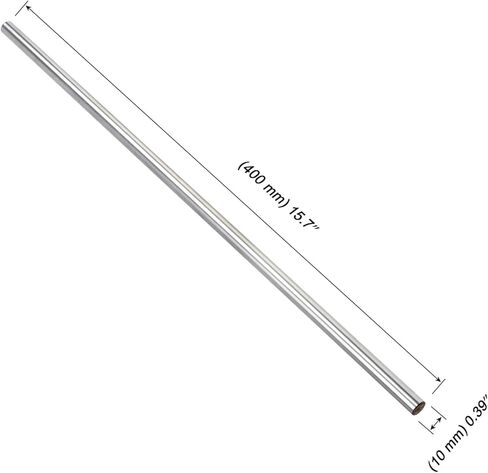 4 قطع من قضبان الحركة الخطية، 10 مم × 400 مم مطلية بالكروم، أدلة عمود الحركة الخطية للطابعة ثلاثية الأبعاد، CNC، أداة حرفية ذاتية الصنع in Kuwait