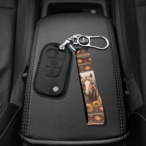 GIFTPUZZ Wristlet Keychain Neoprene Hand Wrist Lanyard Keyring Key Chains Metal Rings Clip Keys Holder for Women Men Kids in Kuwait