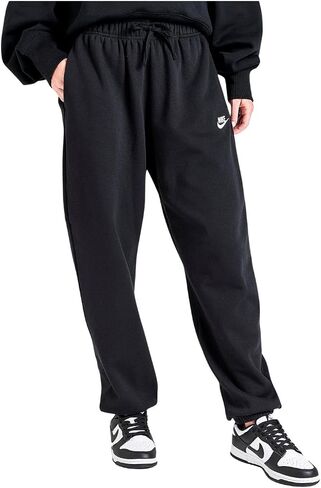 Nike Sportswear Club Fleece Mid-Rise Oversized Sweatpants Womens Size - Medium Black/White in Saudi Arabia