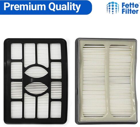 فلتر Fette - طقم فلتر مكنسة ممتاز XHF500 XFF500 متوافق مع طراز مكنسة القرش المستقيمة NV500 NV500C NV500Q NV500W NV500WC NV500WTV NV501 NV502 NV505 NV552 UV560 NV642 ZU780 ZU782 ZU785 (1 فلتر هيبا ومجموعة فلتر محرك 2) in Kuwait