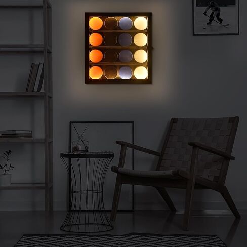 حافظة عرض قرص الهوكي مع ضوء LED من الأكريليك الشفاف لإطار الهوكي وحامل إطار الهوكي المحمي من الأشعة فوق البنفسجية، علبة عرض لامعة لتذكارات كرات الهوكي in Kuwait