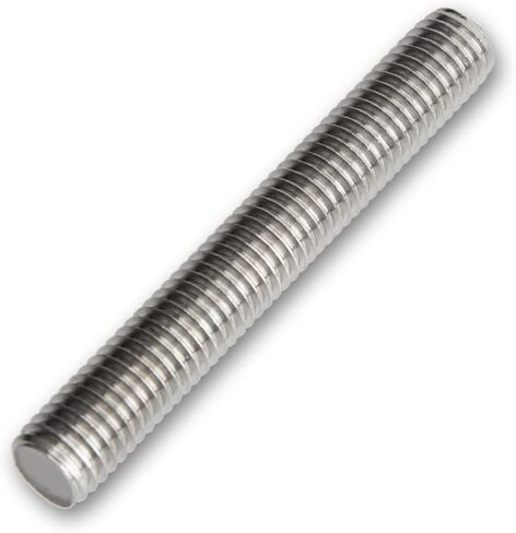 Threaded Rods M10 x 60mm, Fully Threaded Rod 304 Stainless Steel, Fully All Threaded Studs M10-1.5 Thread Pitch for Anchor Bolts, Clamps, Hangers, U-Bolts - 10Pcs in Saudi Arabia