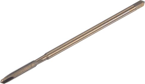 uxcell Spiral Point Threading Tap M5 x 0.8, Metric Cobalt HSS (High Speed Steel) Titanium Plated Machine Straight Flute Thread Tap H2 Tolerance Grade in Saudi Arabia