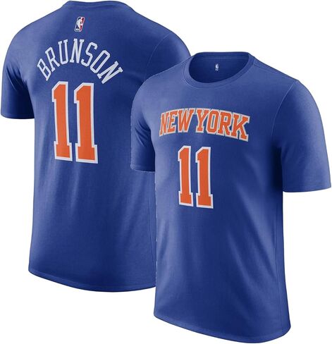 Jalen Brunson New York Knicks NBA Kids Youth 4-20 Blue Icon Edition Performance Jersey T-Shirt in Saudi Arabia