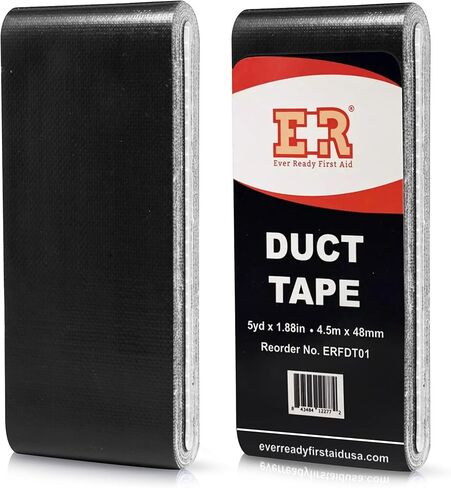 شريط لاصق بحجم مناسب للسفر من Ever Ready - لفة صغيرة مسطحة بحجم الجيب - مثالية للإصلاحات وحالات الطوارئ الخارجية والحرف اليدوية - 1.88 بوصة × 5 ياردات لكل عبوة in Kuwait