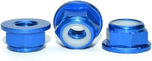 20pcs M2 Nuts Flanged Nylon Lock Nut Nylock Self-Lock Aluminum Nuts (Black) in Saudi Arabia