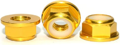 20pcs M2 Nuts Flanged Nylon Lock Nut Nylock Self-Lock Aluminum Nuts (Black) in Saudi Arabia