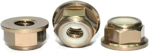 20pcs M2 Nuts Flanged Nylon Lock Nut Nylock Self-Lock Aluminum Nuts (Black) in Saudi Arabia