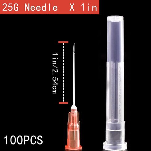 100Pack 25Ga 1 Inch/25mm Disposable Lab Utensils Individually Sealed Wrapped in Saudi Arabia