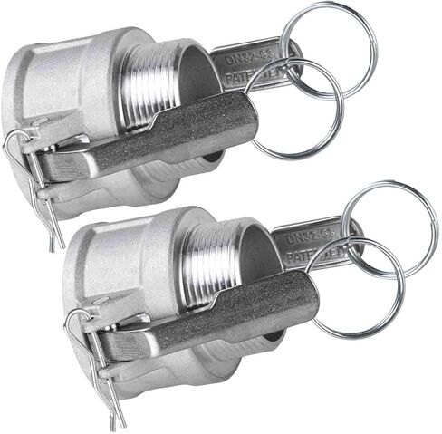 1 1/2 Inch Camlock Fittings Part B Aluminum Male NPT Threads Cam Lock Hose Fittings Couplings (Camlock B150) in Kuwait