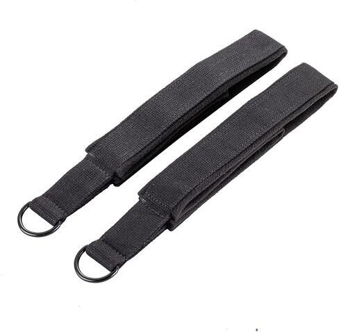 أشرطة حلقية لمصلح البيلاتس: أشرطة بمقبض مزدوج مع حلقة على شكل حرف D لمعدات اللياقة البدنية. أشرطة تمارين اللياقة البدنية للقدمين لتمارين اليوغا والجيم المنزلي in Kuwait