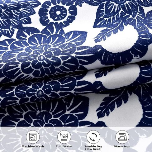 DriftAway Daisy Dahlia Blooming Flower Floral Lined Thermal Insulated Energy Saving Window Curtain Valance 2 Layers Rod Pocket 52 Inch by 18 Inch Plus 2 Inch Header Beige 1 Pack in Saudi Arabia