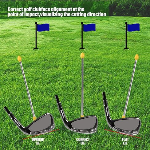 Golf Training Aids - Magnetic Club Golf Alignment stick Demonstrating Correct Golf Swing Aim Accessories, Magnet Lie Angle golf Tool Training Aids Visualize and Align Your Golf Shot in Saudi Arabia