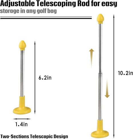 Golf Training Aids - Magnetic Club Golf Alignment stick Demonstrating Correct Golf Swing Aim Accessories, Magnet Lie Angle golf Tool Training Aids Visualize and Align Your Golf Shot in Saudi Arabia