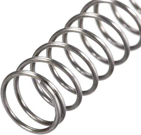 uxcell Compression Spring,10mm OD, 0.8mm Wire Size, 15mm Compressed Length, 30mm Free Length,30N Load Capacity,Gray,20pcs in Saudi Arabia