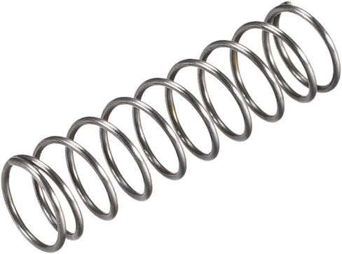 uxcell Compression Spring,10mm OD, 0.8mm Wire Size, 15mm Compressed Length, 30mm Free Length,30N Load Capacity,Gray,20pcs in Saudi Arabia
