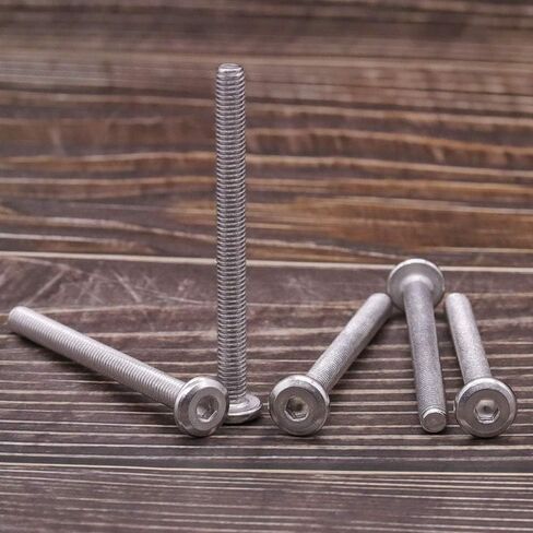 M6-1.0 x 25mm (25 PCS) Hex Socket Head Cap Screws Furniture Screws, 304 Stainless Steel 18-8, Round Head Connector Screws for Furniture,Binding Screws in Saudi Arabia