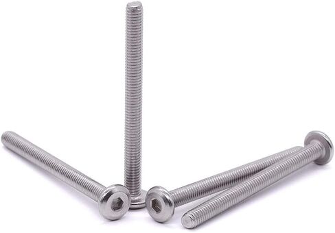 M6-1.0 x 25mm (25 PCS) Hex Socket Head Cap Screws Furniture Screws, 304 Stainless Steel 18-8, Round Head Connector Screws for Furniture,Binding Screws in Saudi Arabia
