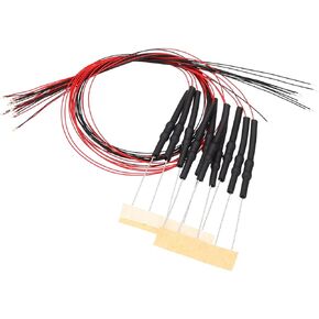 PATIKIL 12-18V 0805 LED سلكي مسبقًا، 20 قطعة 7.8 بوصة جهاز تثبيت سطحي صغير ملحوم مسبقًا، صمامات ثنائية باعثة للضوء مع حافة لبناء نموذج ديكور المنزل، أبيض