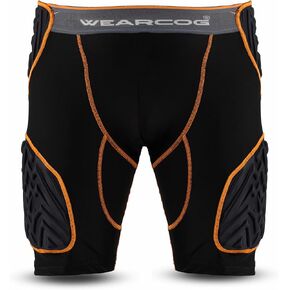Rival Youth & Adult Football Girdle for Men's & Boy's, 5 Padded Integrated Football Pads with Hip, Tail, Thigh Pads and Cup Pocket