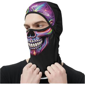 Obacle Balaclava Face Mask Men Women for Sun Protection Motorcycle Fishing Raves