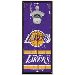 Wincraft NBA Wall Mount Wood Sign Bottle Opener