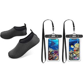 مجموعة أحذية جوتو المائية للنساء والرجال والأطفال مع (عبوتين) حافظة هاتف خلوي مقاومة للماء تصل إلى 7.0 بوصة in Kuwait