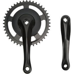 Alomejor Crank Sprocket 170mm 44T Hole Crankarms for Mountain Road Bike Fixed Gear