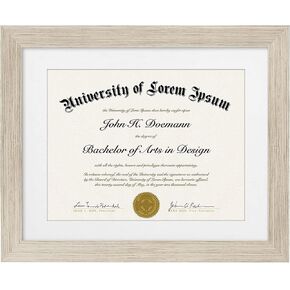 Americanflat Ornate 11x14 Diploma Frame in Mahogany and Gold - Certificate Frame with Black and Gold Mat Displays 8.5x11 Diplomas or Use as 11x14 Frame Without Mat - Vintage Picture Frame
