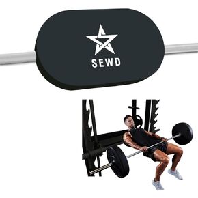 Hip Thrust Back Support by SEWD – Turns Any Squat Rack into Hip Thrust Machine – Versatile Workout Platform for Hip Thrust, Bench Press, Split Squat, Plank and Push Ups – Fits Olympic Barbell Bar